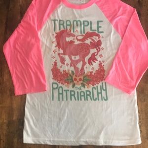 Trample the Patriarchy Baseball T-shirt